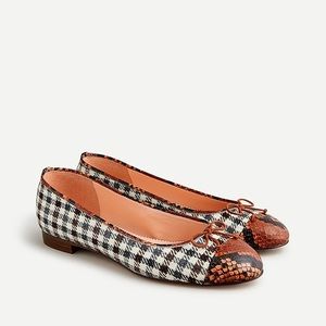 NWT J.Crew Plaid Flats